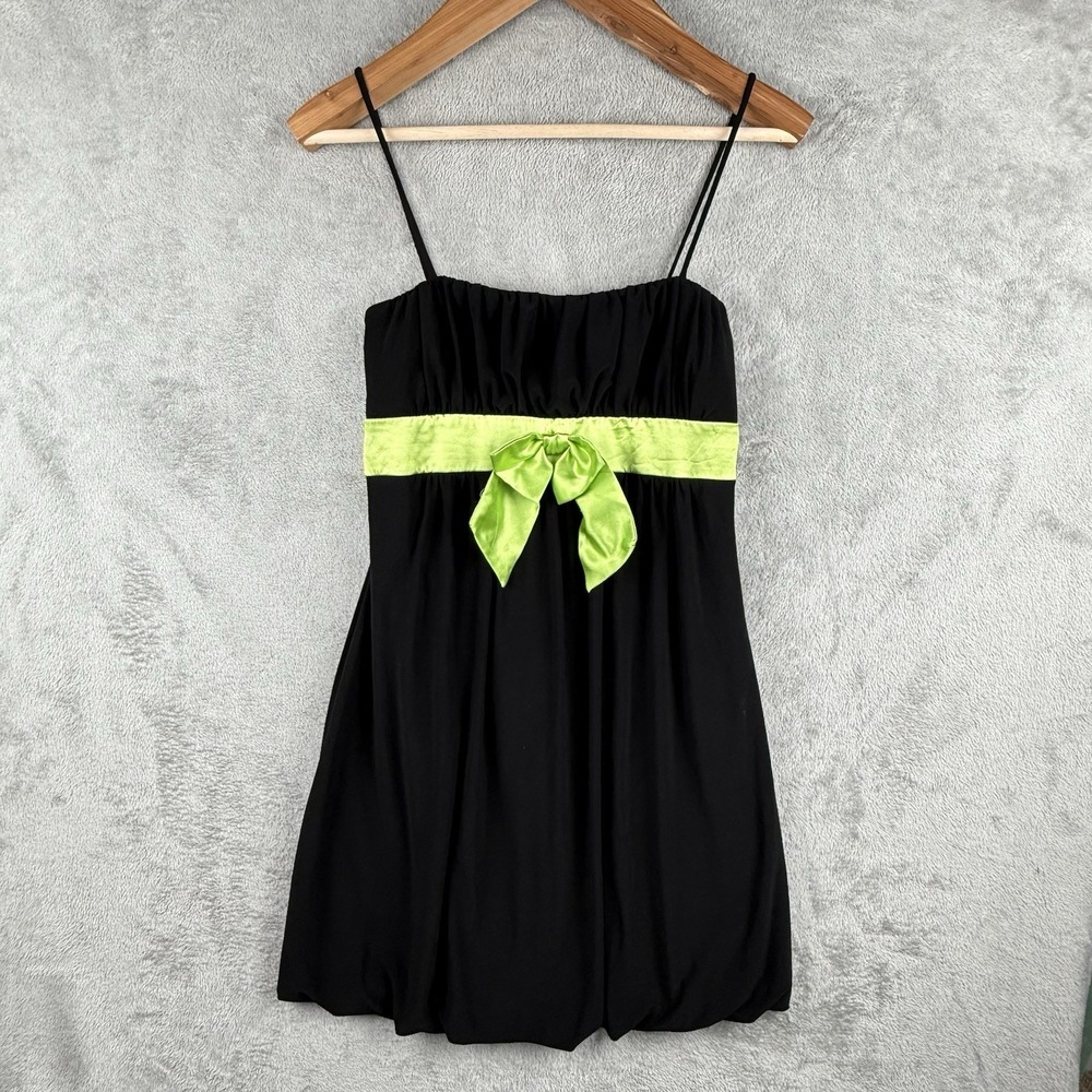Taboo Y2K Mini Dress Junior‎ Large Bubble Skirt Spaghetti Straps Evening Party